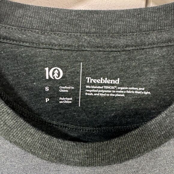 TENTREE Treeblend Organic Tencel Shirt S Capilano Suspension Bridge Forest Green - Picture 6 of 10